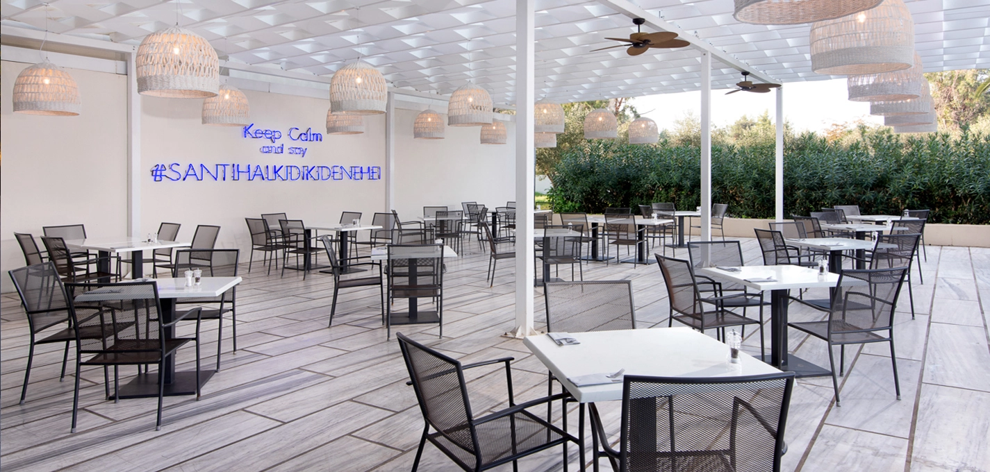 Restaurant area - Kassandra Palace Hotel & Spa, Kriopigi, Greece